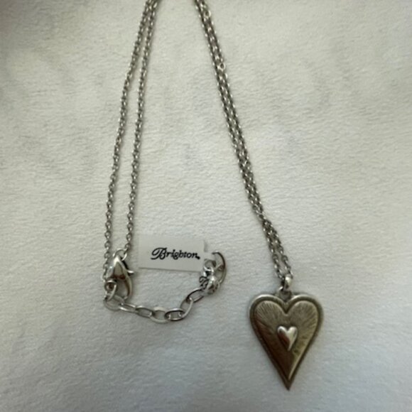 Brighton Dazzling Love Black Pendant Necklace NWT - Picture 3 of 8